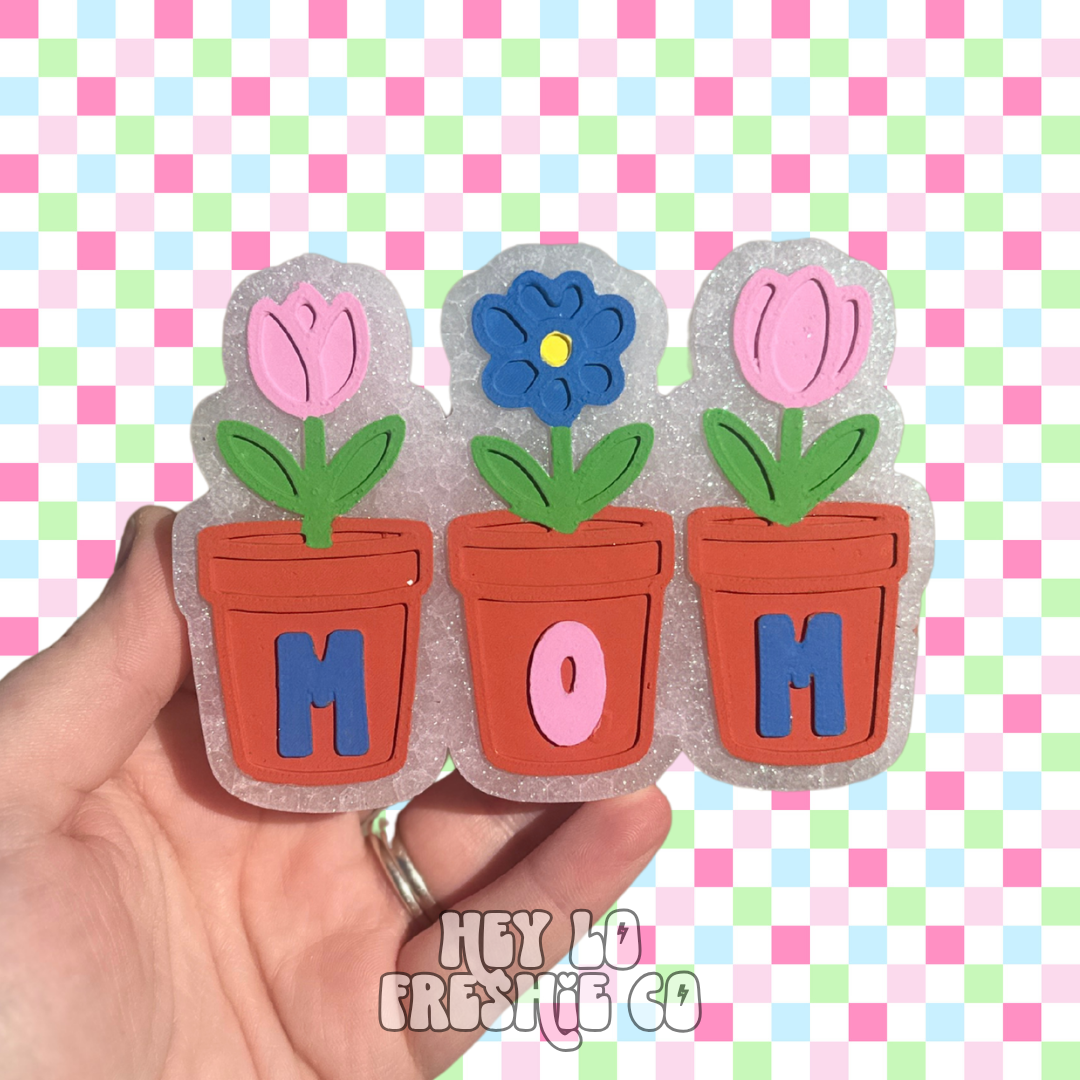 Custom Freshie: Mom Flower Pots