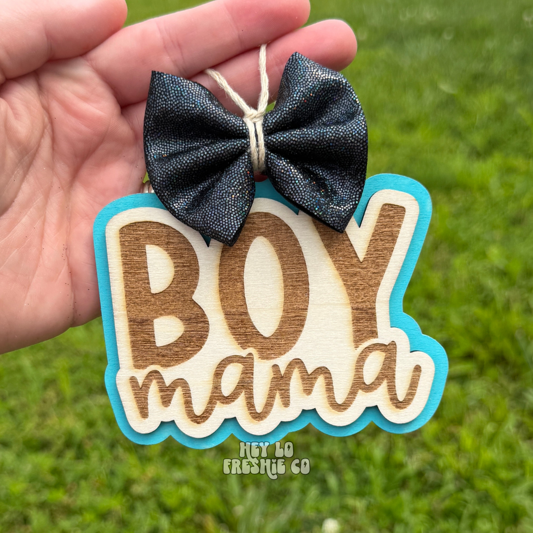 Boy Mama Car Charm