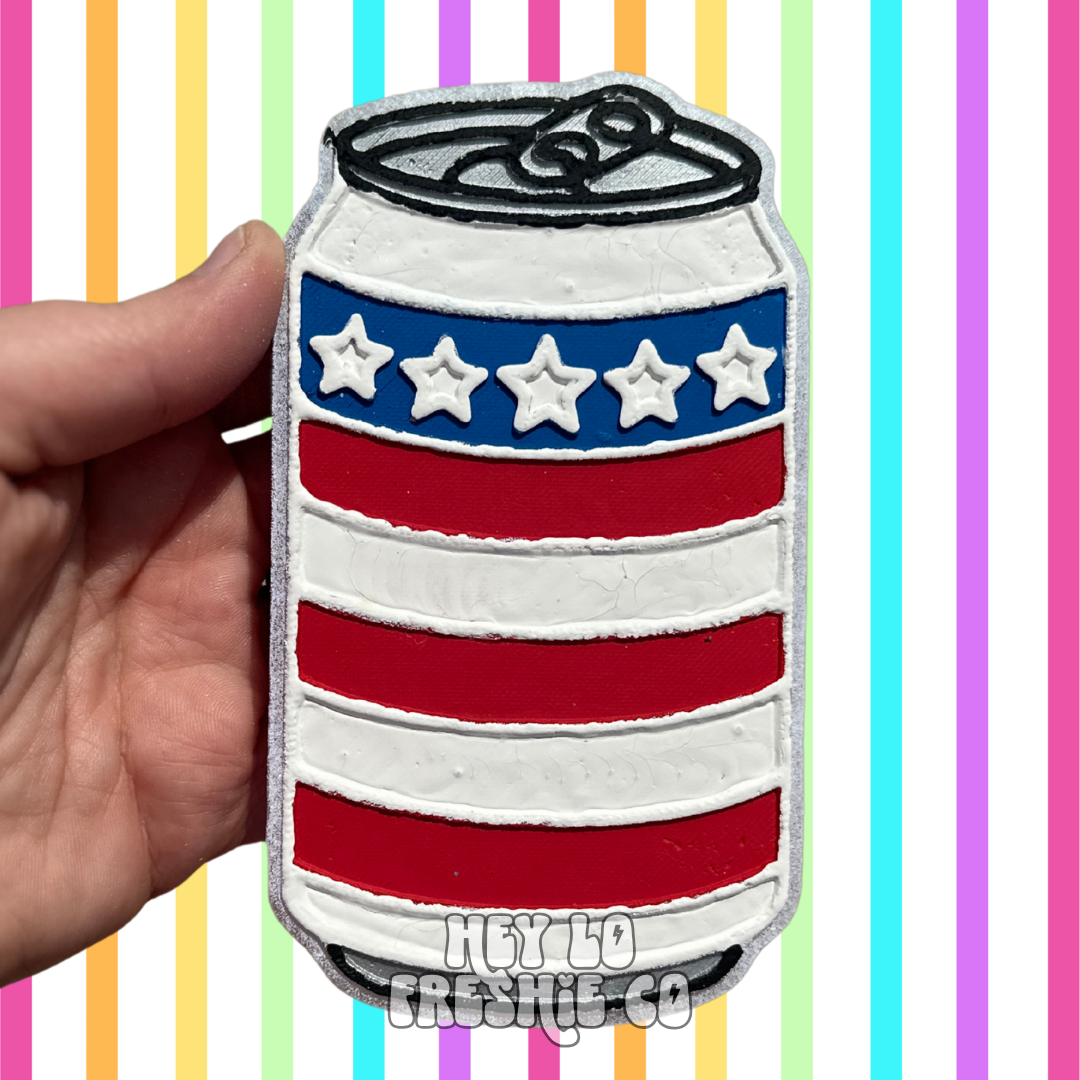 Custom Freshie: Patriotic Cans