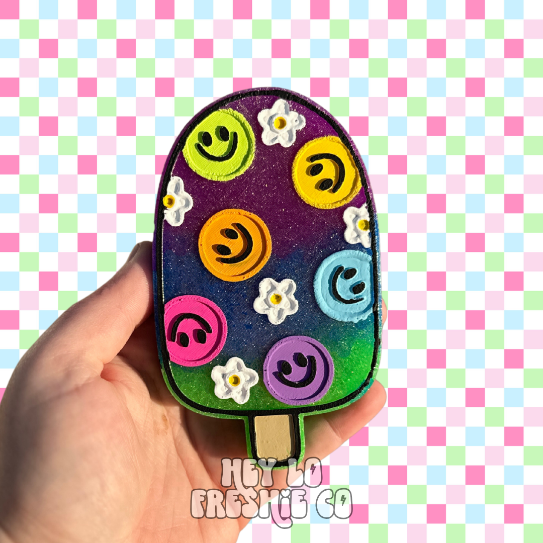 Custom Freshie: Smiley Popsicle