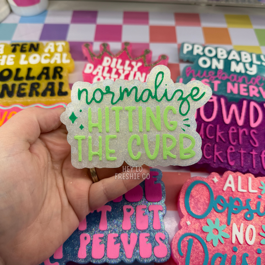 RTS Freshie: Normalize Hitting The Curb (Scent: Watermelon Jolly Rancher)