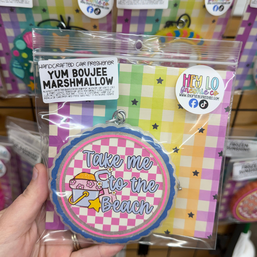 RTS Freshie: Take Me To The Beach (Scent: Yum Boujee Marshmallow)