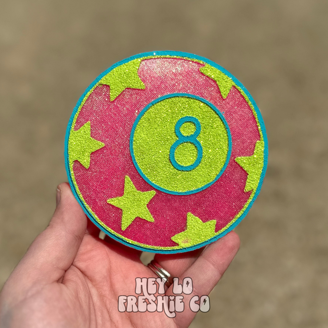Pink/Green Star 8 Ball (Scent: Fruit Loops)