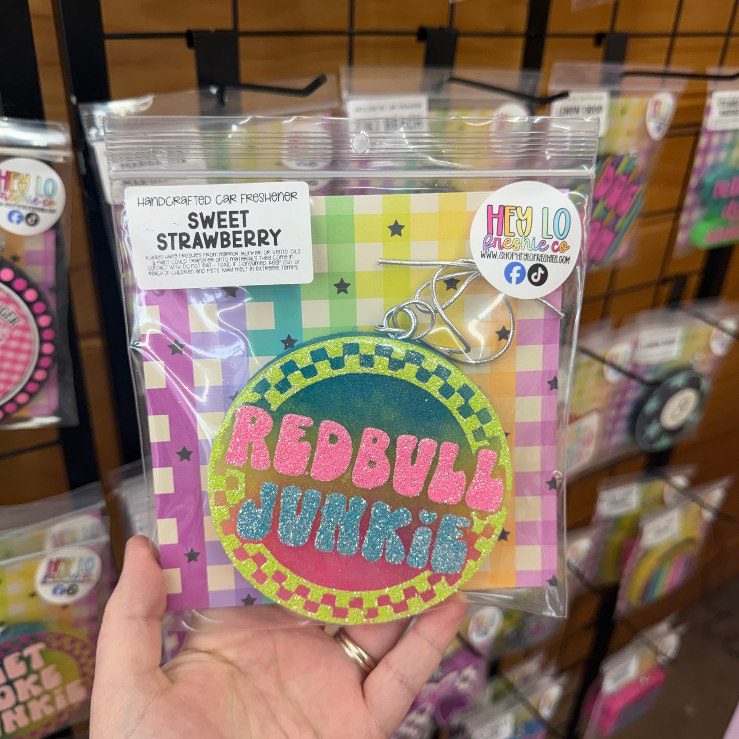 RTS Freshie: Redbull Junkie (Scent: Sweet Strawberry)