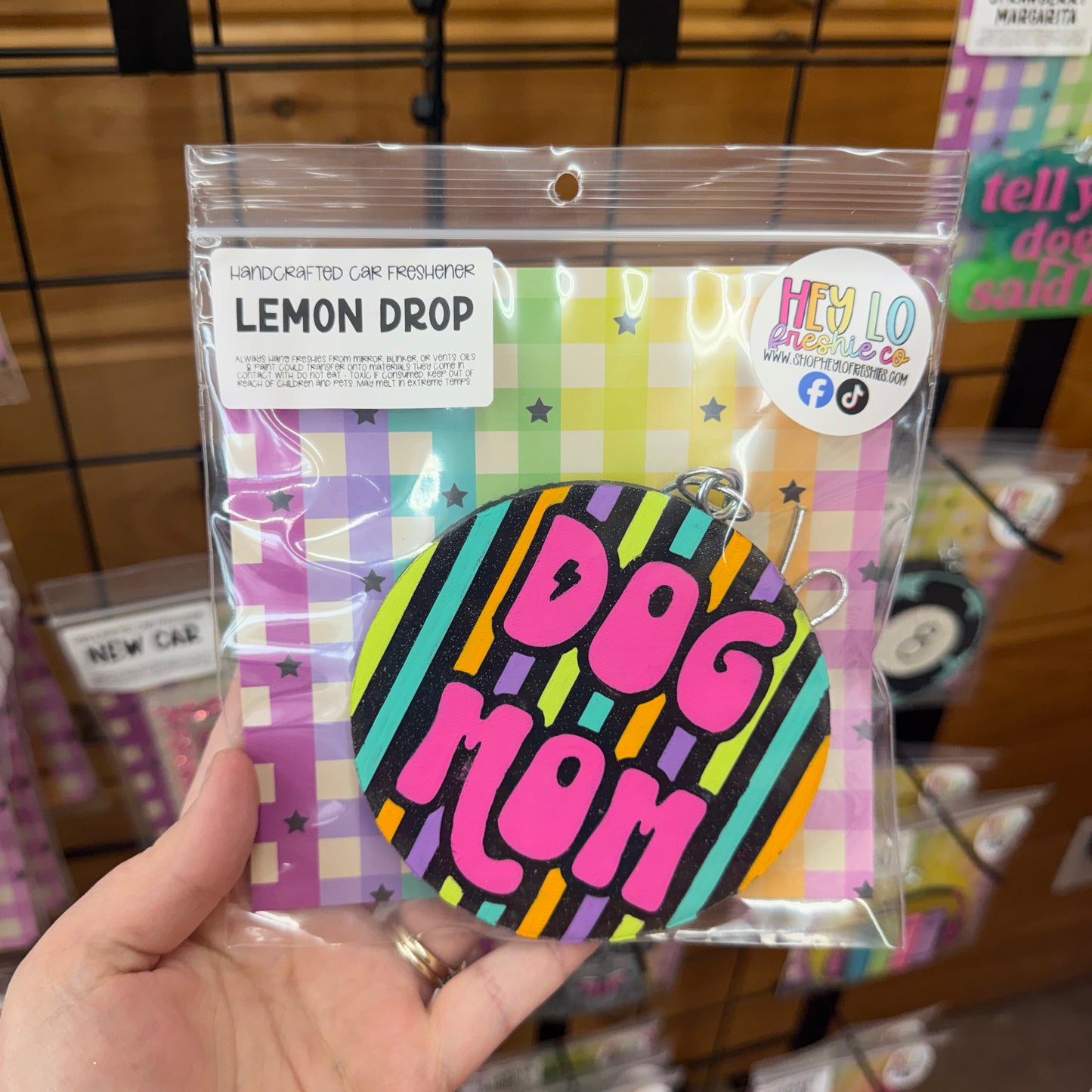 RTS Freshie: Dog Mom (Scent: Lemon Drop)