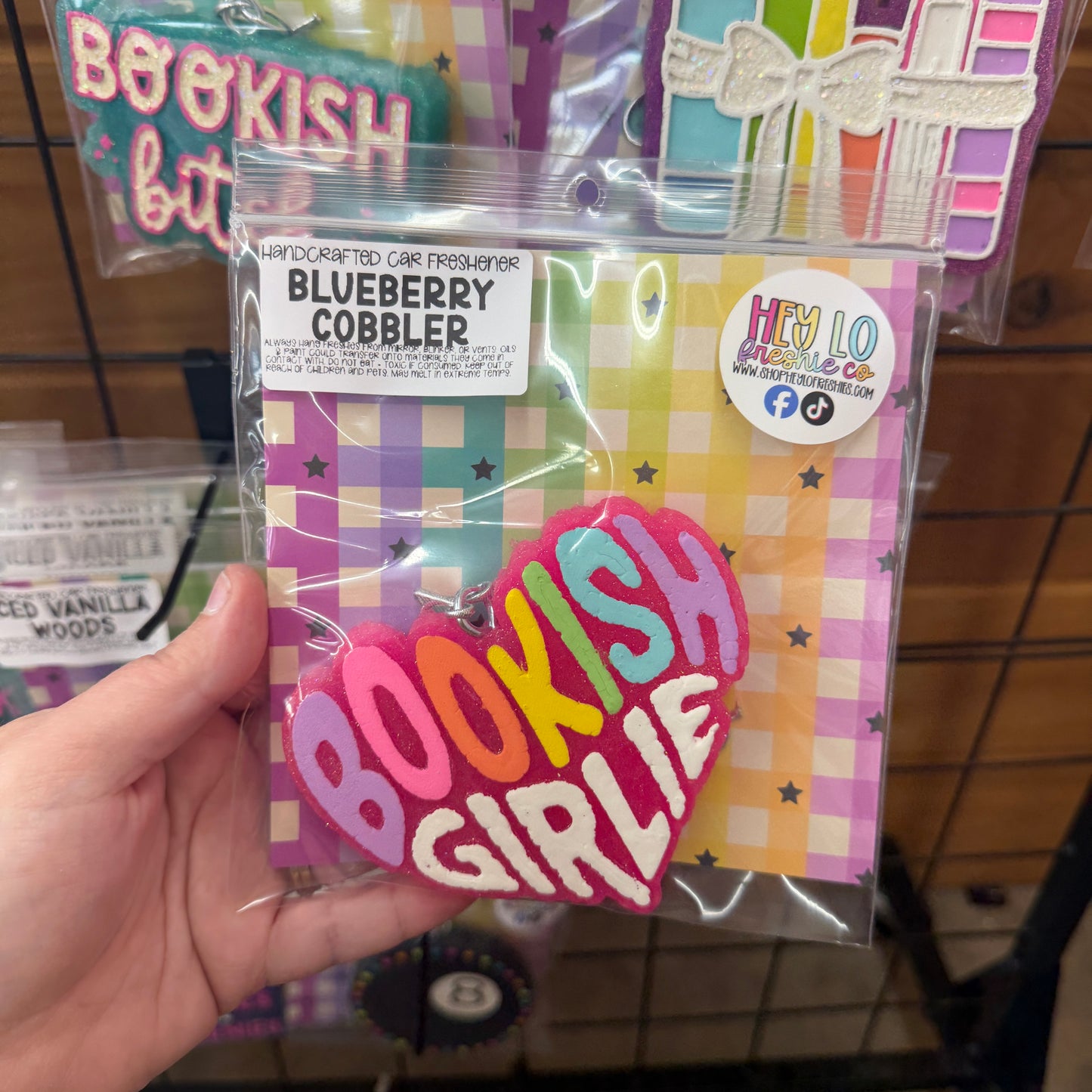 RTS Freshie: Bookish Girlie (Scent: Blueberry Cobbler)