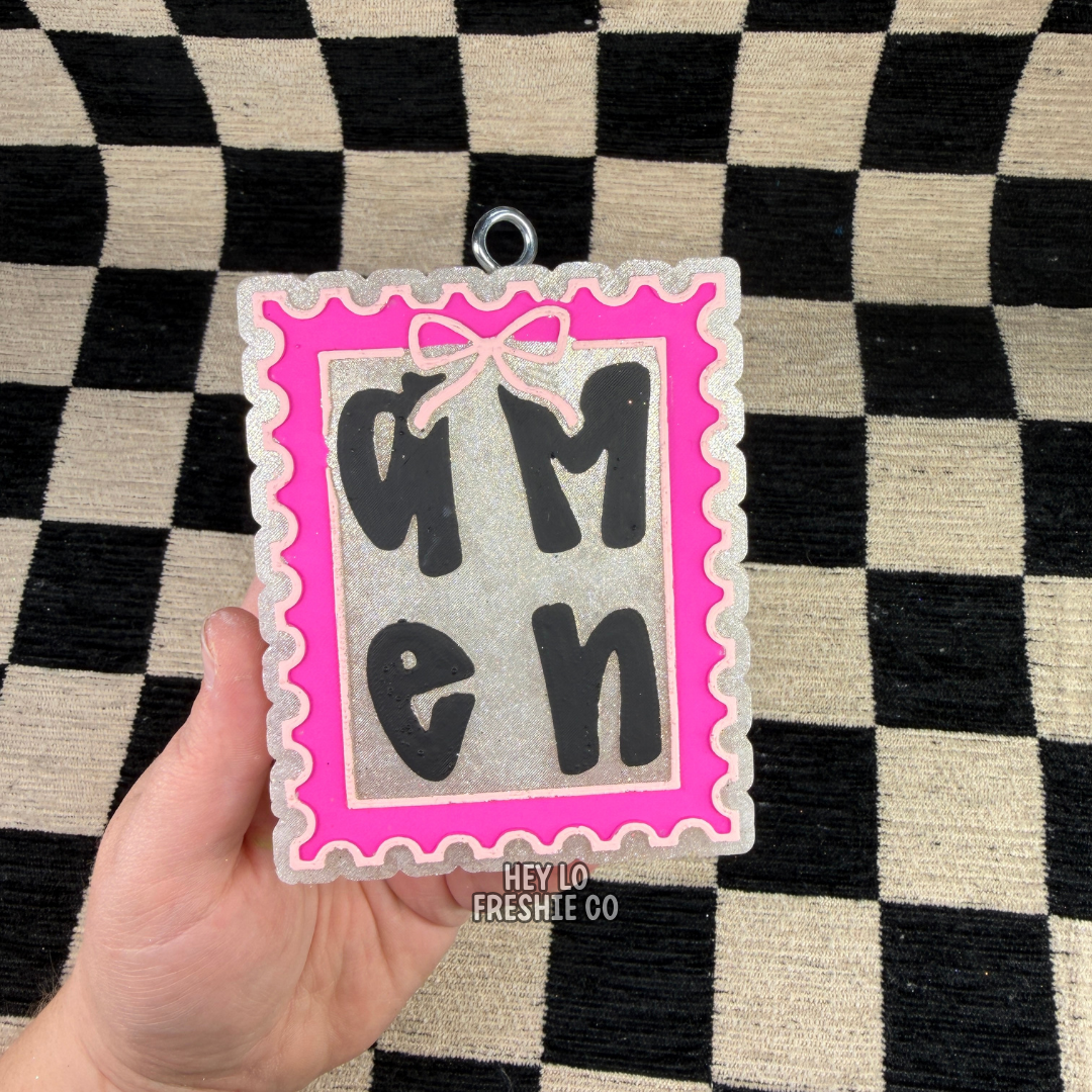Custom Freshie: Amen Stamp