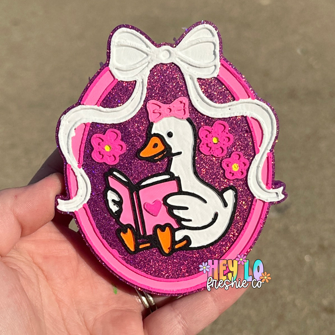 Custom Freshie: Bookish Goose