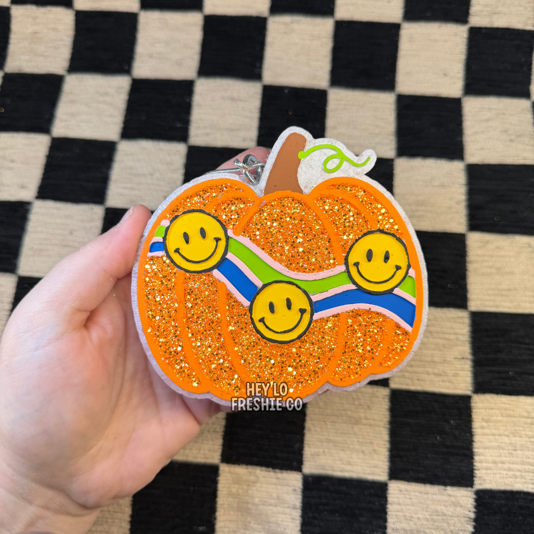 Custom Freshie: Smiley Pumpkin