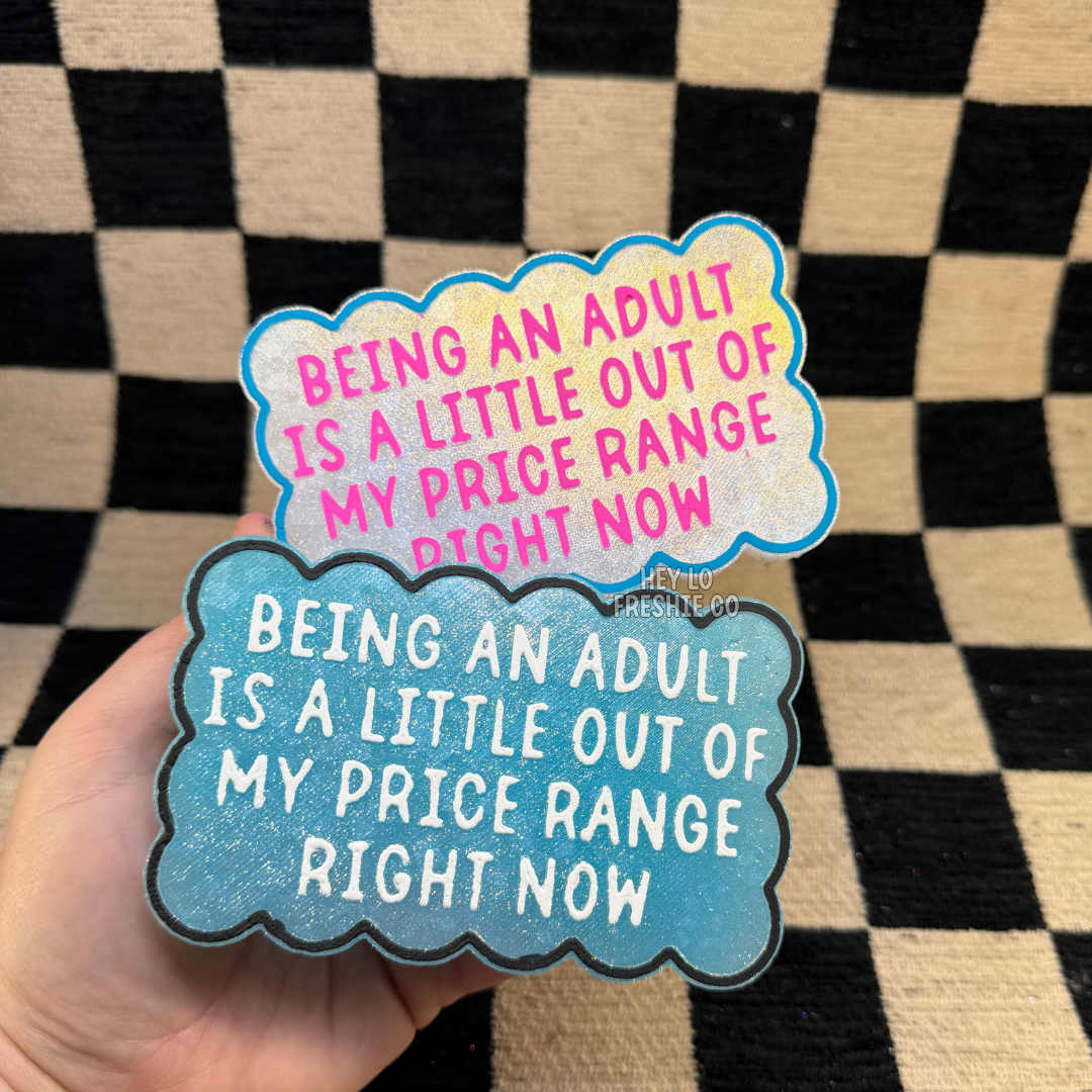 Custom Freshie: Being An Adult Is Out Of My Price Range