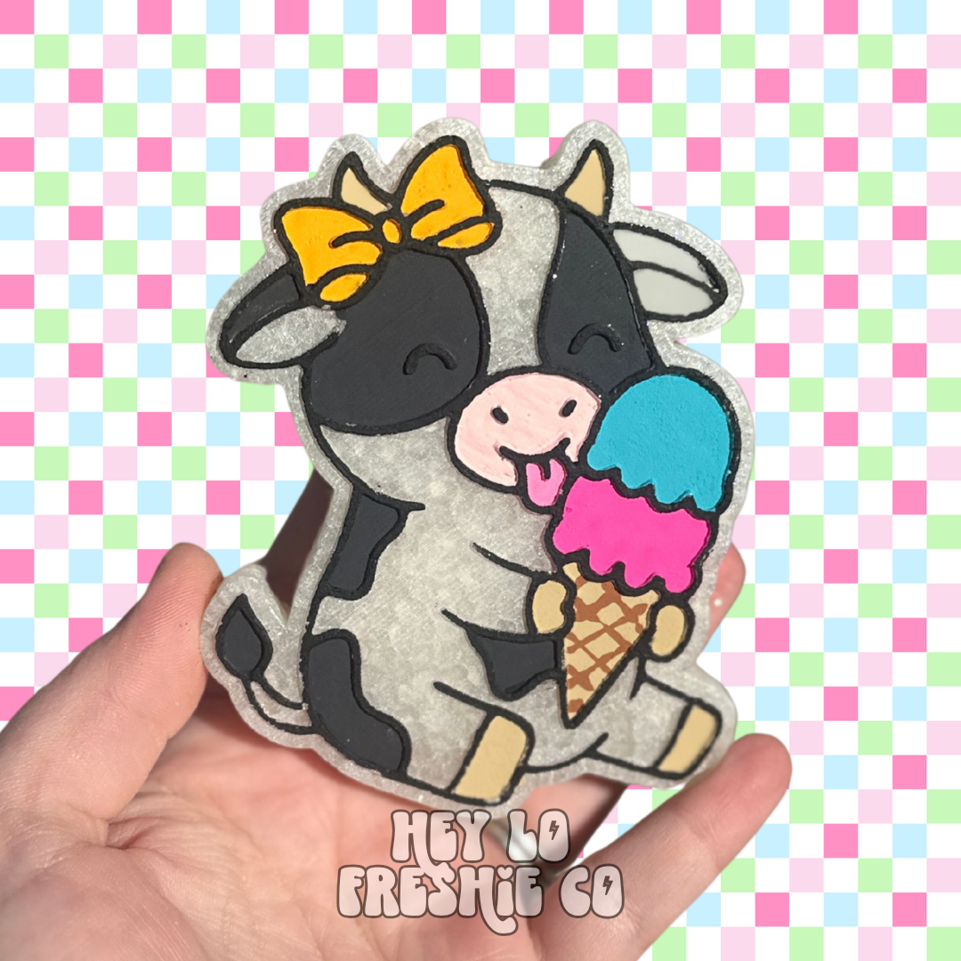 Custom Freshie: Ice Cream Cow