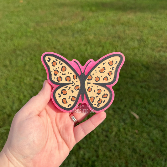 RTS Freshie: Leopard Print Butterfly (Scent: Candyland)