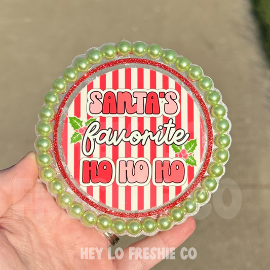 Santa's Favorite HO HO HO (Cardstock Freshie)
