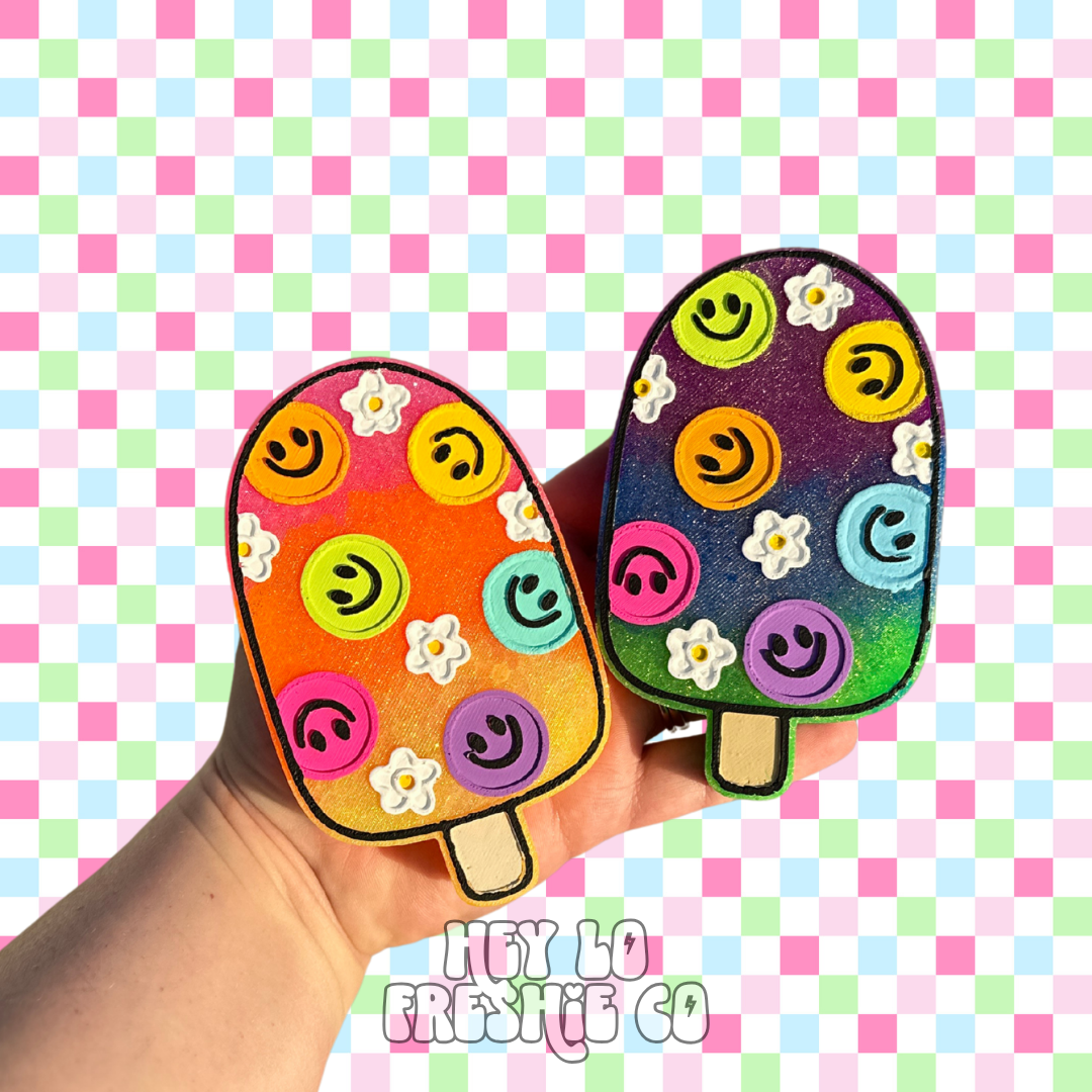 Custom Freshie: Smiley Popsicle