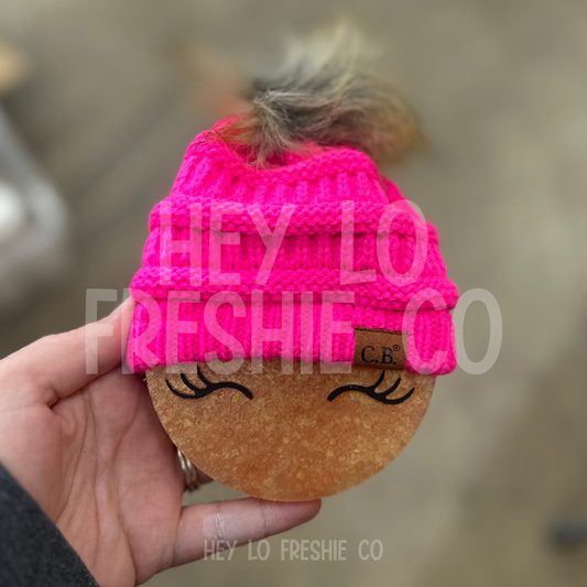 Pink Beanie Freshie [Scent: Red Flag]