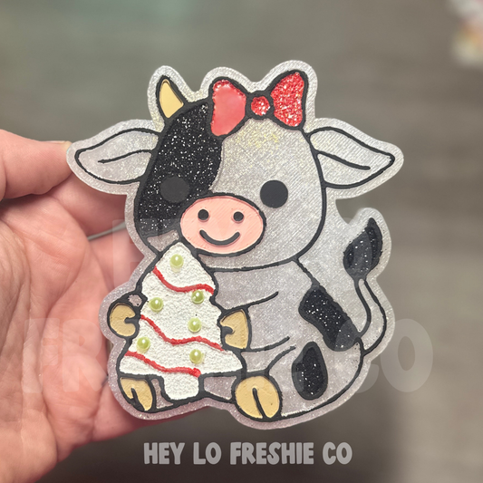 Christmas Cake Cutie Cow