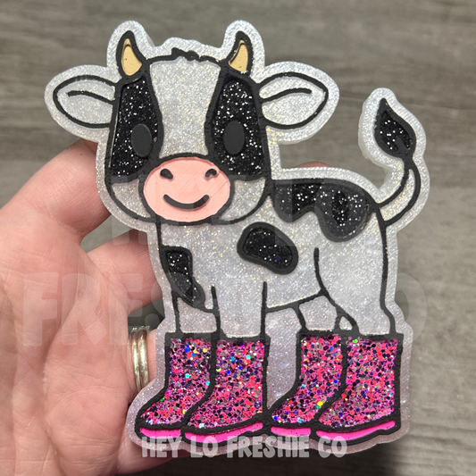 Cutie Cow In Rainboots