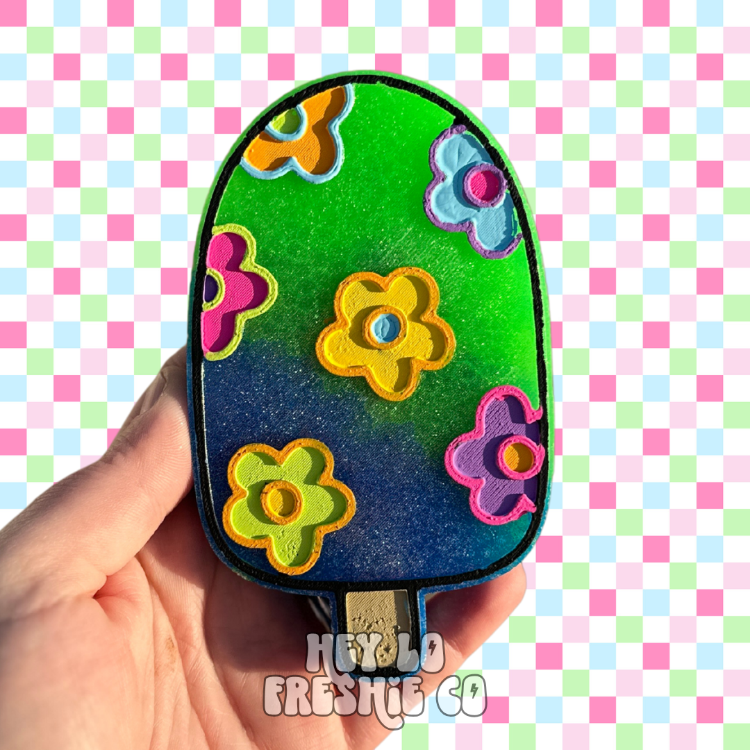 Custom Freshie: Daisy Popsicle