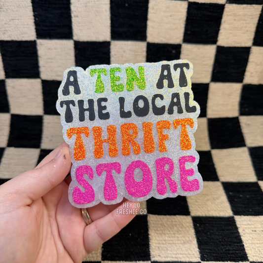 Custom Freshie: A Ten At The Local Thrift Store