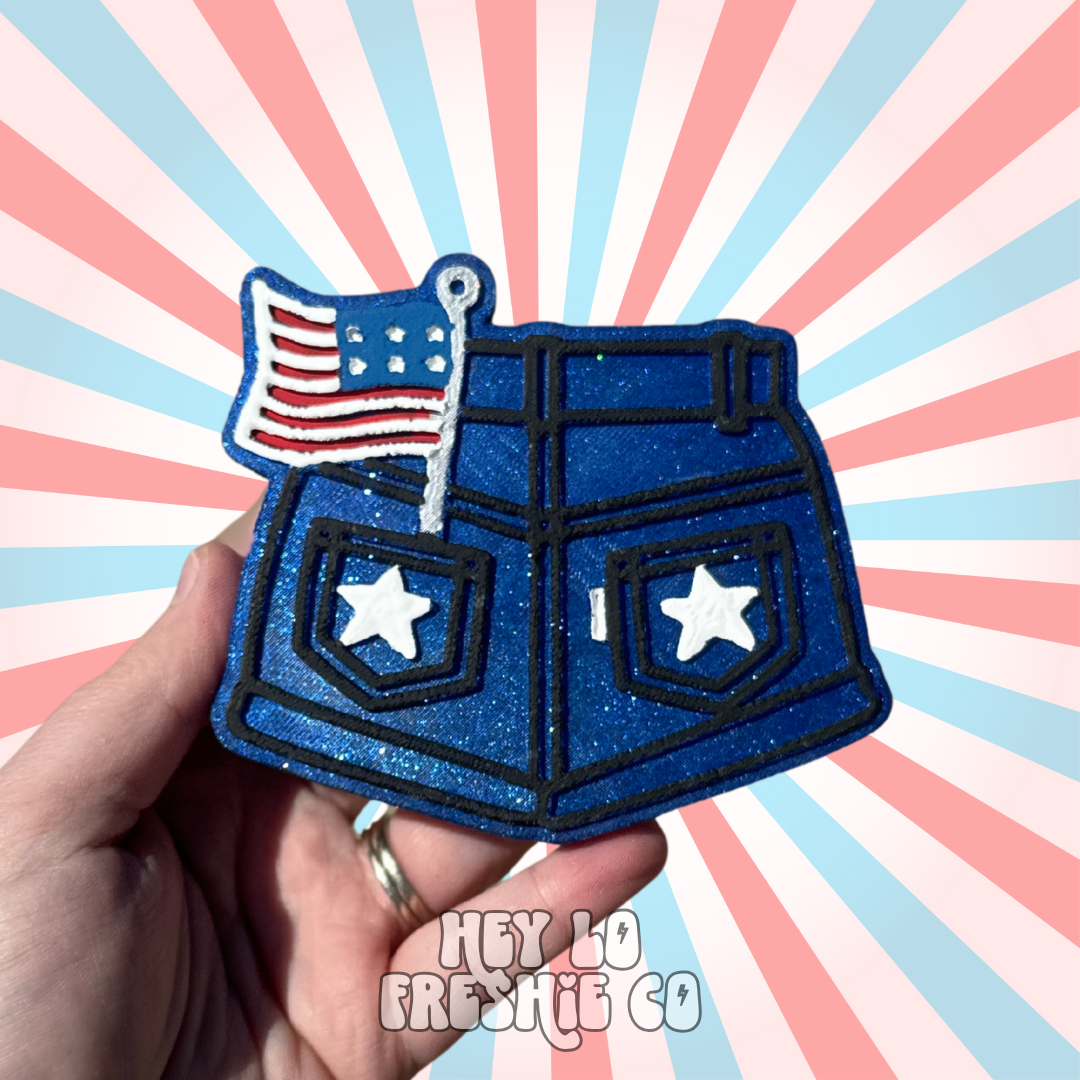 Custom Freshie: Patriotic Shorts