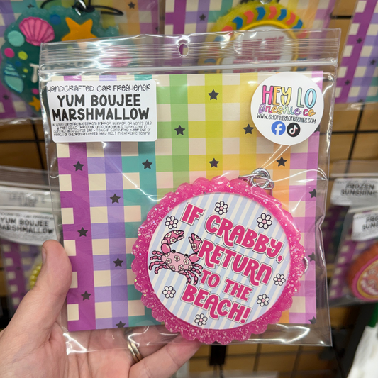 RTS Freshie: If Crabby Return To The Beach (Scent: Yum Boujee Marshmallow)