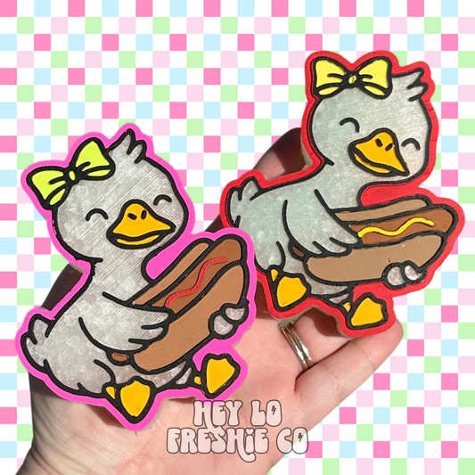 Custom Freshie: Hotdog Goose