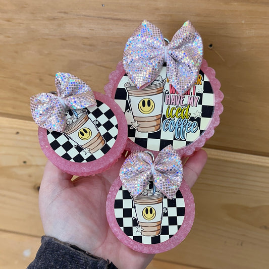 Nicer With Iced Coffee Freshie + Vent Set (Scent: Yum Boujee Marshmallow)