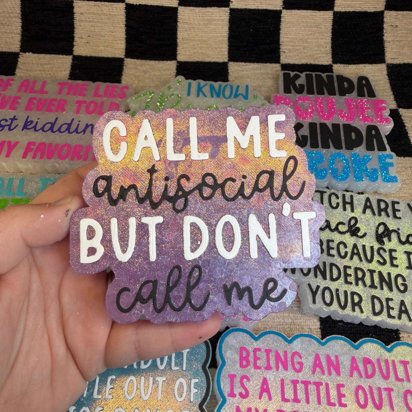 RTS Freshie: Call Me Antisocial (Scent: Fruit Loops)