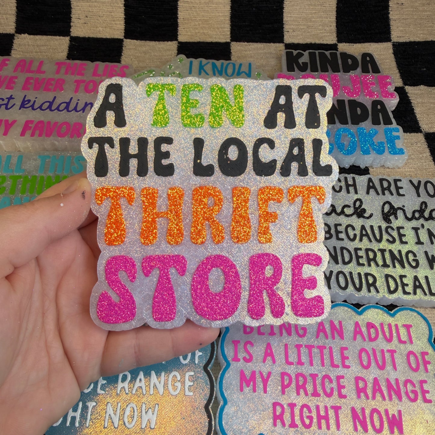 RTS Freshie: A Ten At The Local Thrift Store (Scent: Watermelon Lemonade)