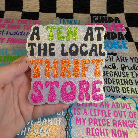 RTS Freshie: A Ten At The Local Thrift Store (Scent: Watermelon Lemonade)