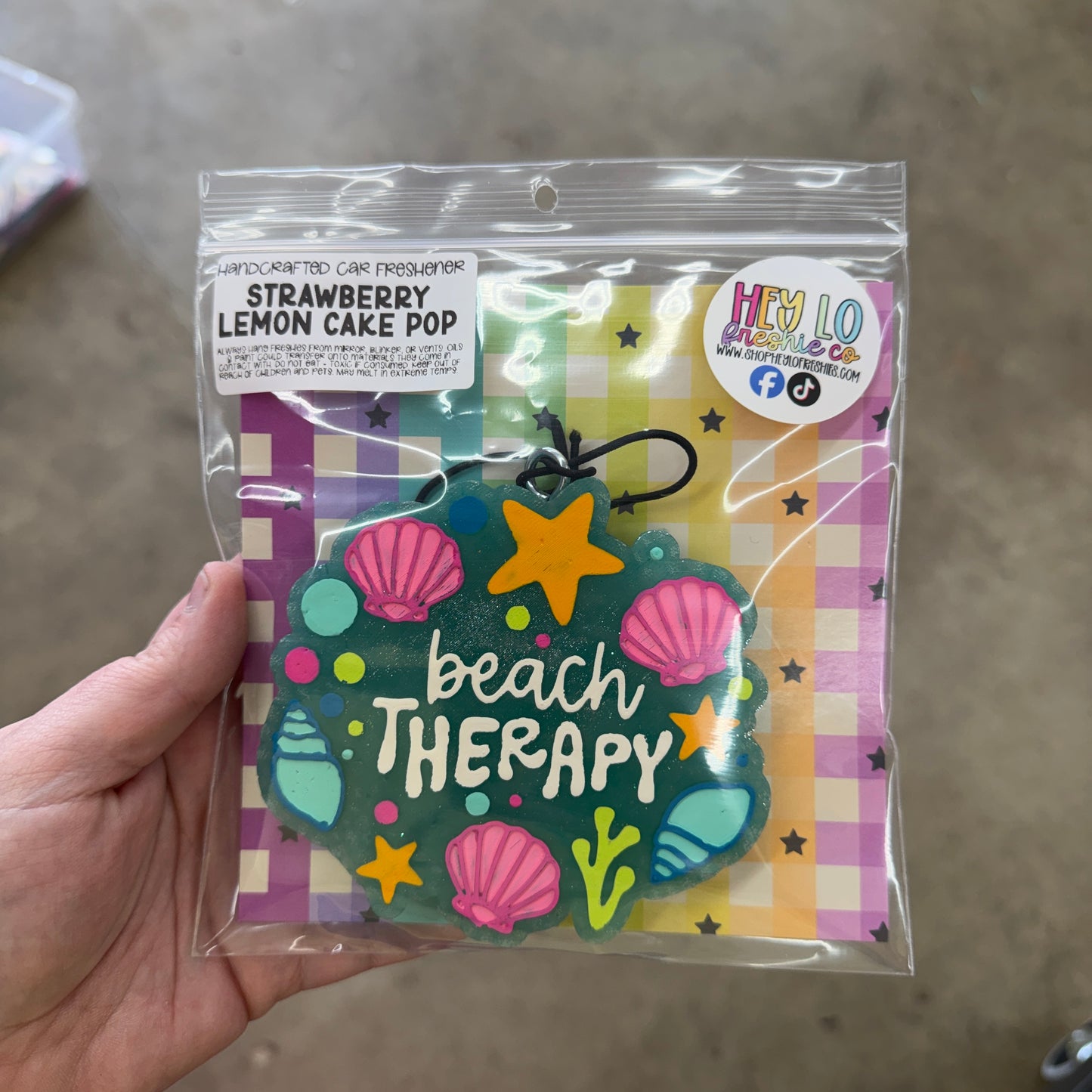 RTS Freshie: Beach Therapy (Scent: Strawberry Lemon Cake Pop)
