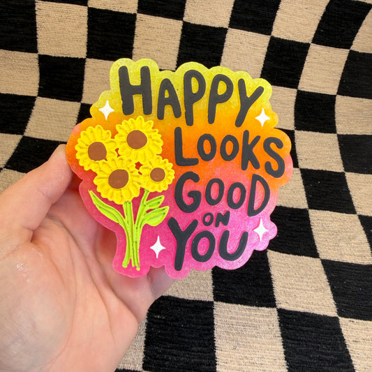 RTS Freshie: Happy Looks Good On You (Scent: Fruit Loops)