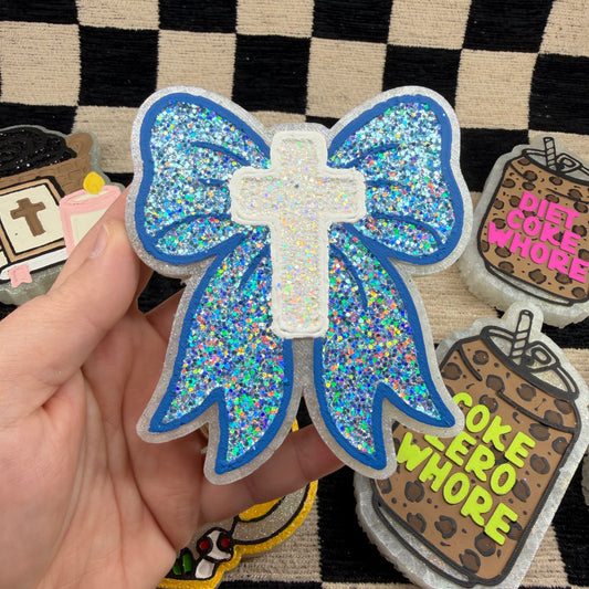 RTS Freshie: Faith Bow (Scent: Pink Sugar)