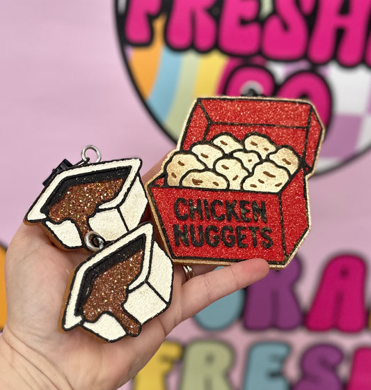 Chicken Nugs Freshie + Vent Set (Scent: Apple Strudel)