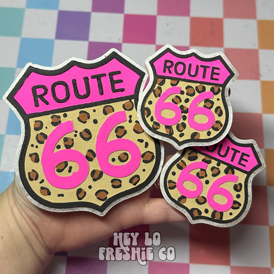 Boujee Route 66 Freshie + Vent Set (Scent: Lemon Drop)