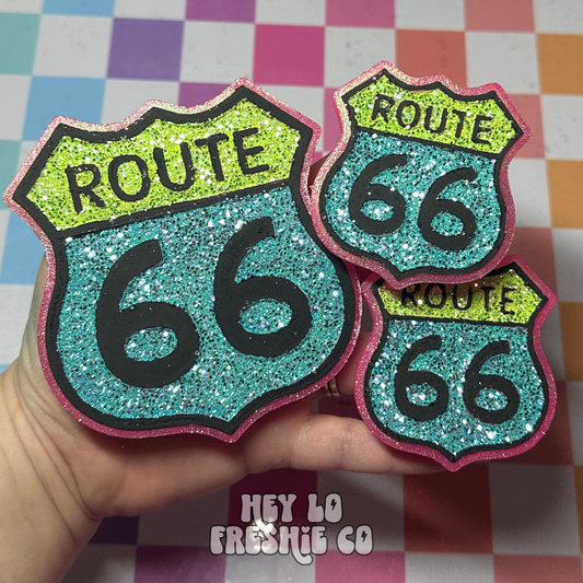 Glitter Route 66 Freshie + Vent Set (Scent: Fruit Loops)