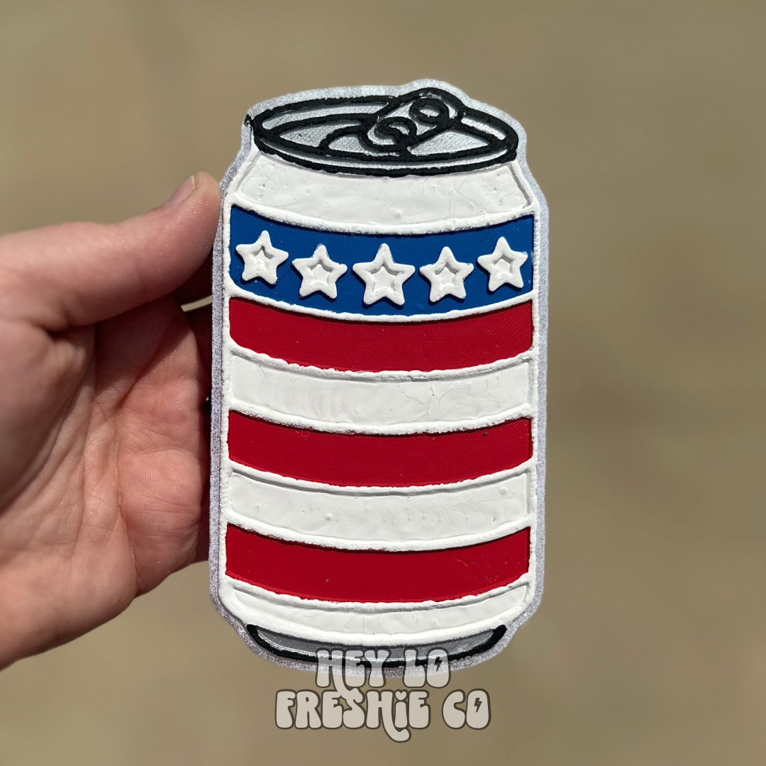 Patriotic Can (Scent: Mahogany Teakwood)