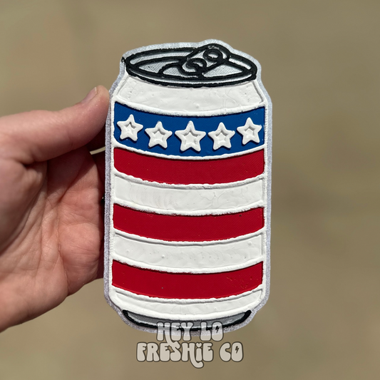 Patriotic Can (Scent: Mahogany Teakwood)