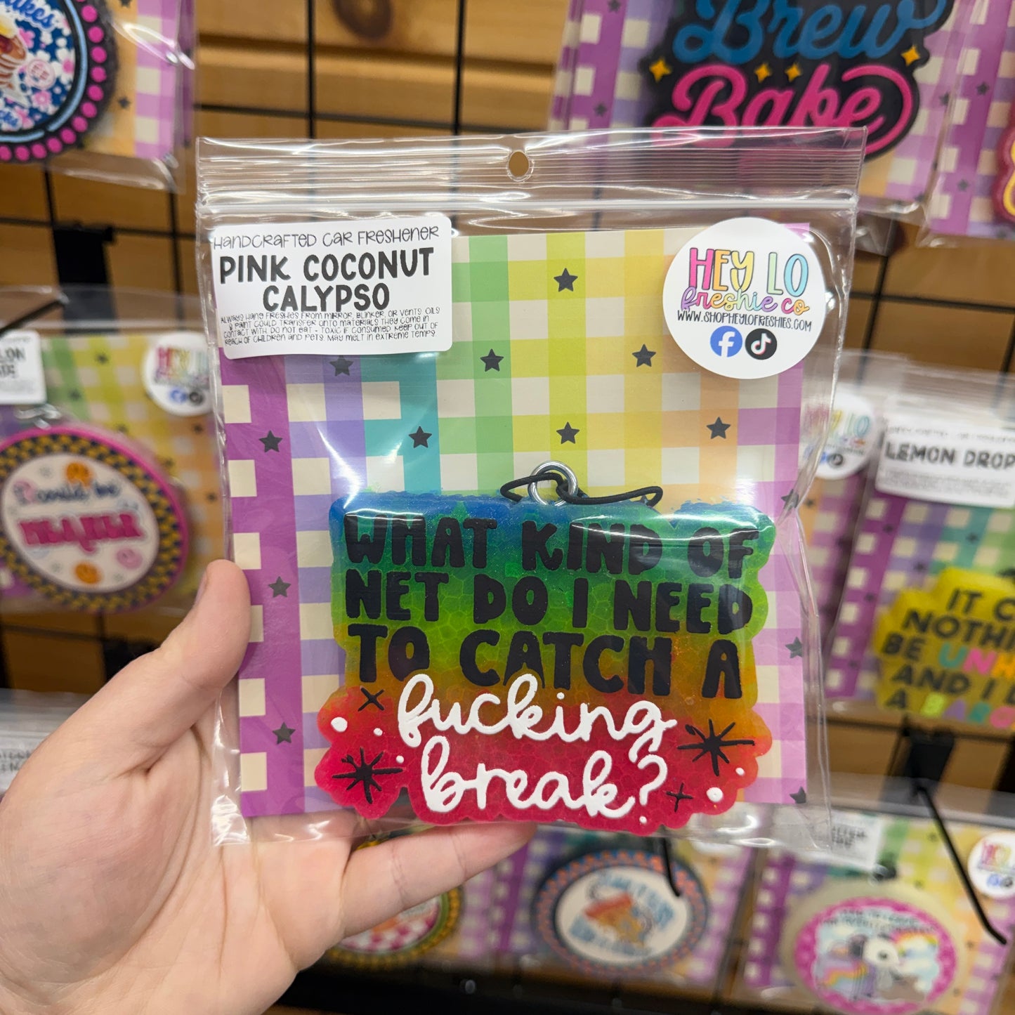 RTS Freshie: What Kind Of Net? (Scent: Pink Coconut Calypso)