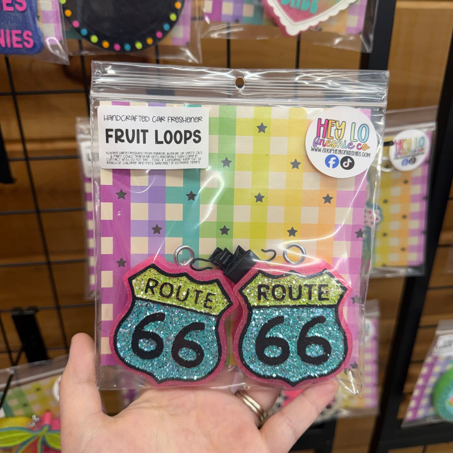 RTS Freshie: Route 66 Vent Set (Scent: Fruit Loops)