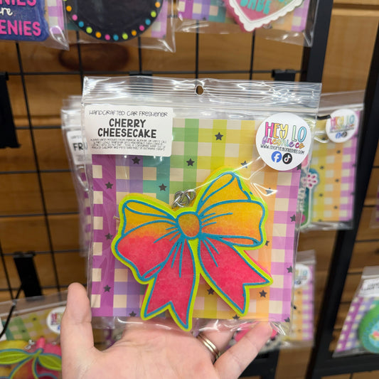 RTS Freshie: Coquette Bow (Scent: Cherry Cheesecake)