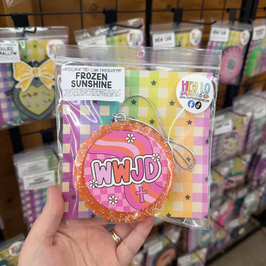 RTS Freshie: WWJD (Scent: Frozen Sunshine)