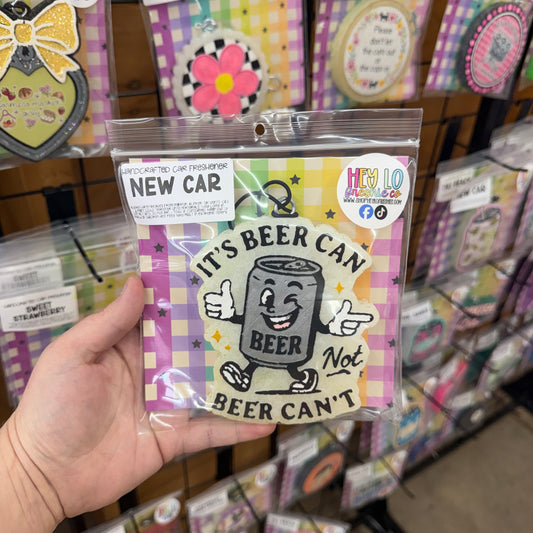 RTS Freshie: It's Beer Can Not Beer Can't (Scent: New Car)