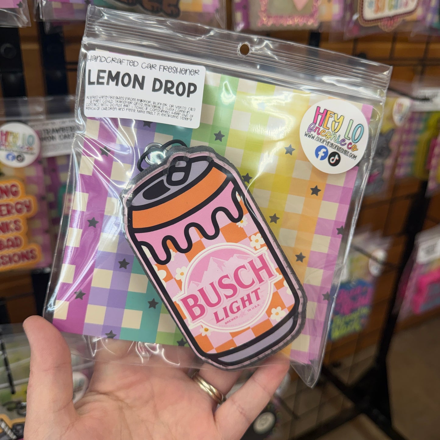 RTS Freshie: Busch Can (Scent: Lemon Drop)