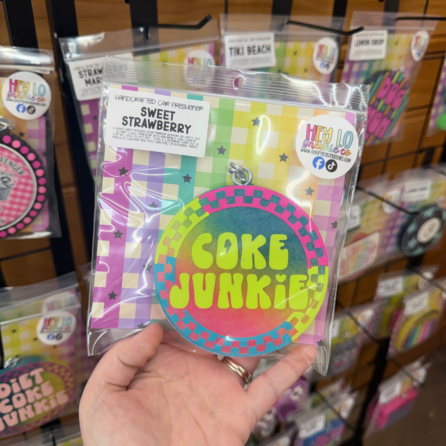 RTS Freshie: Coke Junkie (Scent: Sweet Strawberry)