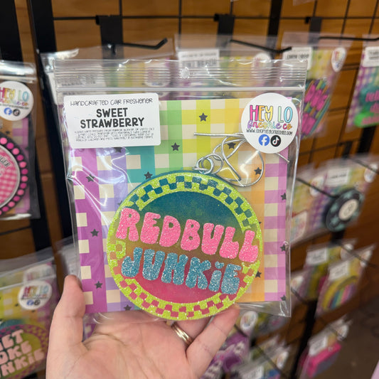 RTS Freshie: Redbull Junkie (Scent: Sweet Strawberry)