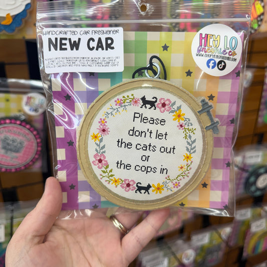 RTS Freshie: Don't Let The Cats Out Or The Cops In (Scent: New Car)