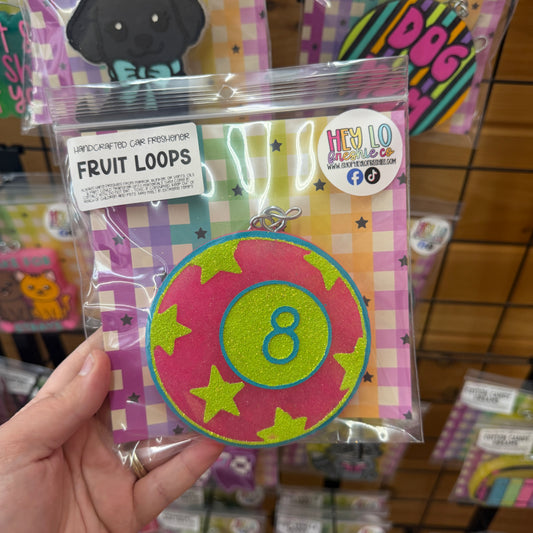 RTS Freshie: Star 8 Ball (Scent: Fruit Loops)