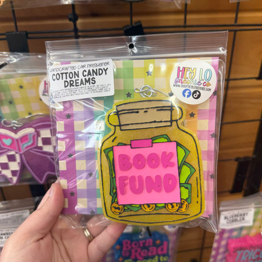 RTS Freshie: Book Fund (Scent: Cotton Candy Dreams)