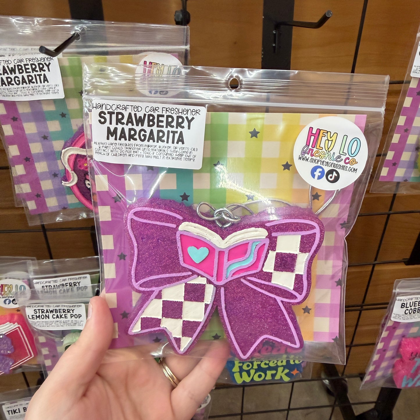 RTS Freshie: Book Bow (Scent: Strawberry Margarita)